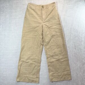 Apiece Apart Merida Chino‎ Pants Womens 8 Beige Wide Leg Cropped Ankle 26x26